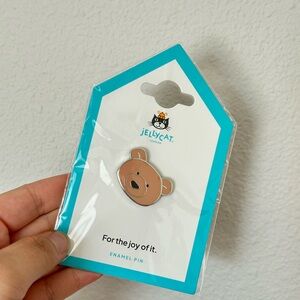NWT jellycat official bartholomew bear badge pin Limited EDITION VHTF